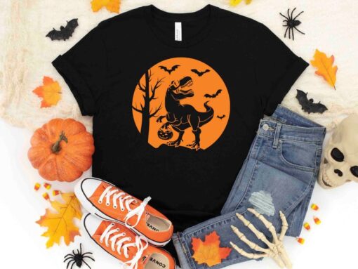 Halloween Dinosaur Family Shirts, Halloween Dinosaur Shirt, T-Rex Shirt, Family Halloween Shirt, Toddler Halloween Shirt