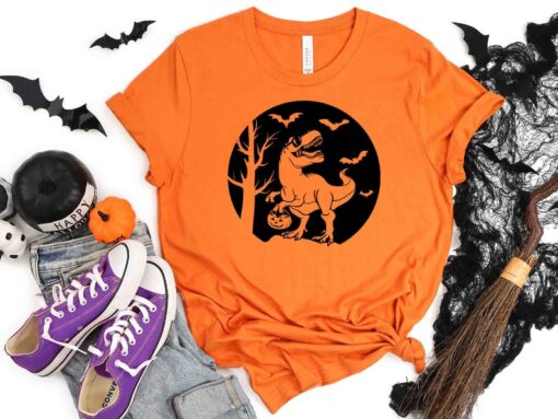 Halloween Dinosaur Family Shirts, Halloween Dinosaur Shirt, T-Rex Shirt, Family Halloween Shirt, Toddler Halloween Shirt