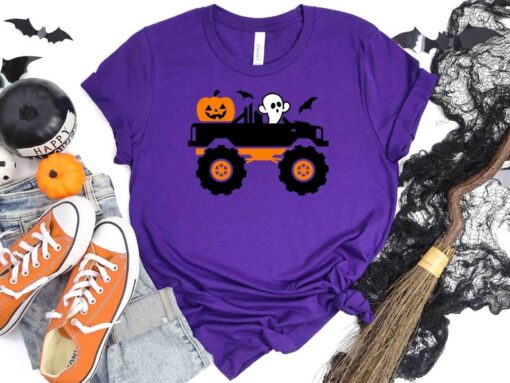 Halloween Monster Truck Shirt, Boy's Halloween Shirt, Boy's Monster Truck Shirt, Truck Halloween Shirt, Toddler Shirt