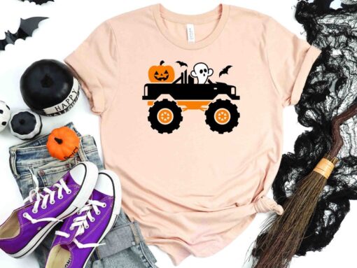 Halloween Monster Truck Shirt, Boy's Halloween Shirt, Boy's Monster Truck Shirt, Truck Halloween Shirt, Toddler Shirt