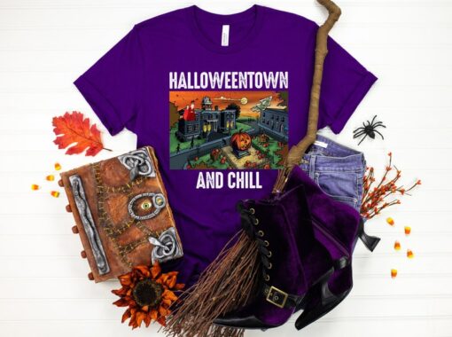 Halloween Town And Chill Shirt,Spooky shirt,Halloween Party, Halloween T-shirt,Hocus Pocus Shirt,Halloween Funny Tee