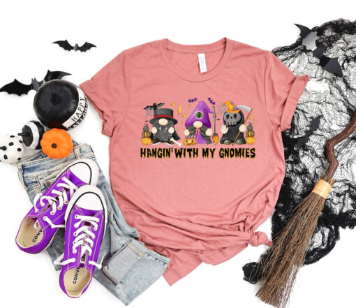 Hangin With My Gnomies Shirt,Halloween Party Shirts,Trick Or Treat Shirts,Sanderson Sisters Shirts