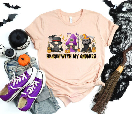 Hangin With My Gnomies Shirt,Halloween Party Shirts,Trick Or Treat Shirts,Sanderson Sisters Shirts