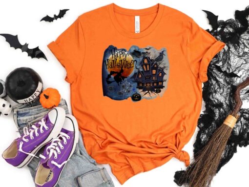 Happy Halloween Shirt,Halloween Castle Shirt,Funny Halloween Tee,Halloween Shirt,Spooky Season Tee