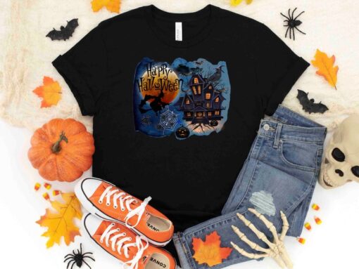 Happy Halloween Shirt,Halloween Castle Shirt,Funny Halloween Tee,Halloween Shirt,Spooky Season Tee