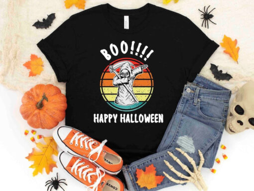 Happy Halloween Shirt, Halloween Shirt, Funny Halloween Shirt, Halloween Shirt with Hat, Halloween Gift