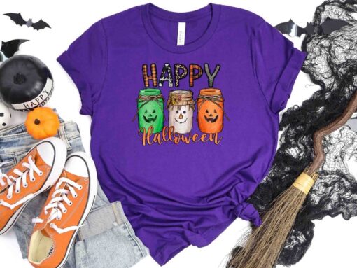 Happy Halloween Shirt,Jar of Halloween Shirt,Shiny Halloween Jar Shirt,2022 Happy Halloween Shirt