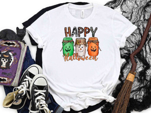 Happy Halloween Shirt,Jar of Halloween Shirt,Shiny Halloween Jar Shirt,2022 Happy Halloween Shirt