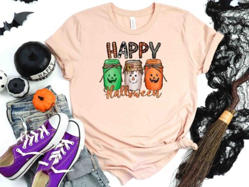 Happy Halloween Shirt,Jar of Halloween Shirt,Shiny Halloween Jar Shirt,2022 Happy Halloween Shirt