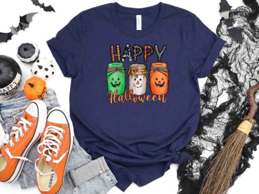 Happy Halloween Shirt,Jar of Halloween Shirt,Shiny Halloween Jar Shirt,2022 Happy Halloween Shirt