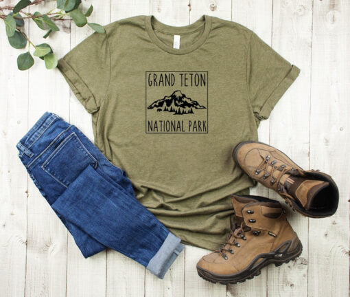 Grand Teton National Park Shirt, Hiking Shirt, National Park Shirt, Wyoming Shirt