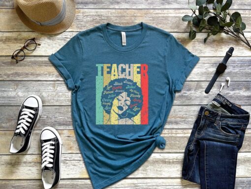 History Teacher Shirts, Black History Month Shirt, Black Teacher Gift, Black History T-shirts For Teacher