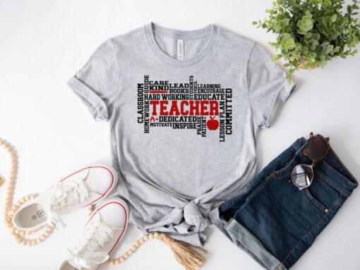 History Teacher Shirts, Teacher Appreciation Shirt, Teacher Words Art T-shirt, Gift For Teacher