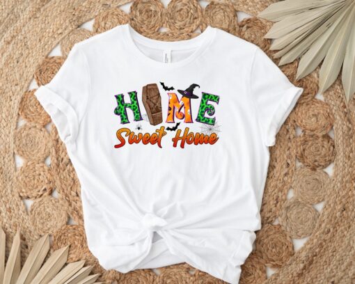 Home Sweet Home Halloween Shirt, Spooky Vibe T-Shirt, Halloween Shirt, Retro Halloween Shirt