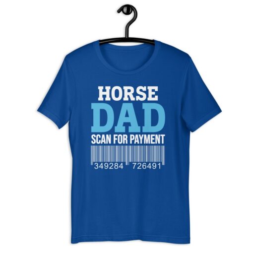 Horse Dad Shirt | Horse Dad Scan For Payment | Funny Horse Owner Horse Barn Father's Day Equestrian Gift