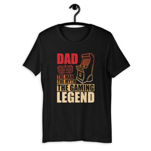 Gamer Dad Shirt | Dad The Man The Myth The Gaming Legend | Vintage Father's Day Gift For Video Game Lovers