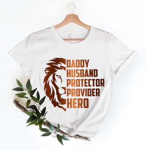 Husband Gift Husband. Daddy. Protector. Hero. Fathers Day Gift Funny Shirt Men Dad Shirt Wife to Husband Gift