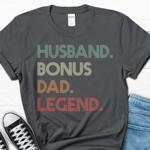 Husband Step Dad Legend Shirt, Father's Day Gift, Step Dad T-shirt for Husband, Step Dad Men's Gift for Him