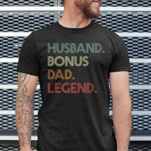 Husband Step Dad Legend Shirt, Father's Day Gift, Step Dad T-shirt for Husband, Step Dad Men's Gift for Him