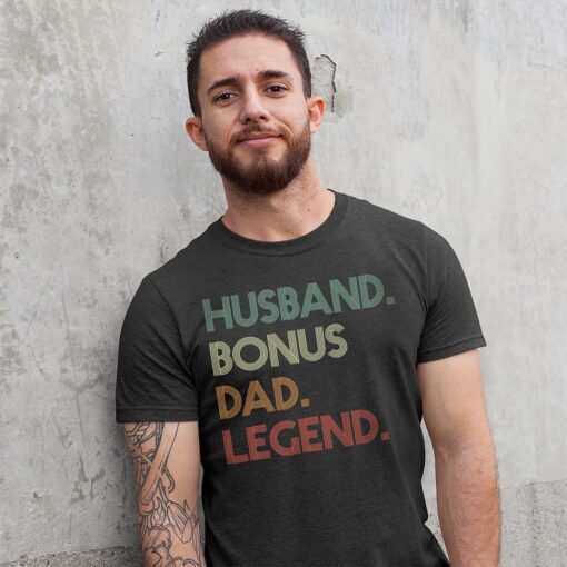 Husband Step Dad Legend Shirt, Father's Day Gift, Step Dad T-shirt for Husband, Step Dad Men's Gift for Him