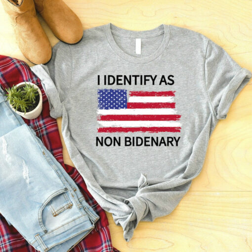 I Identify As Non Bidenary Shirt, Conservative Shirt, Trump Shirt, Anti Biden Shirt, Republican Shirt, Patriot Gift