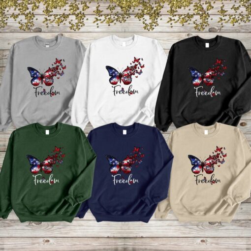 Inspirational Freedom Sweatshirt, 4th Of July Gift For Her, American Independence Day