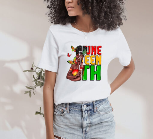 Juneteenth Shirt, Afro Woman Shirt, 1865 Juneteenth Shirt, Juneteenth Shirt, Freedom Shirt