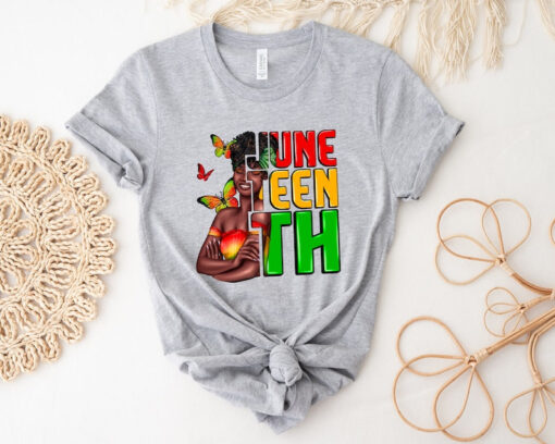 Juneteenth Shirt, Afro Woman Shirt, 1865 Juneteenth Shirt, Juneteenth Shirt, Freedom Shirt