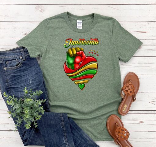 Juneteenth Shirt, Black History Shirt, Juneteenth Red Black Green Shirt, Black Lives Matter Shirt, Juneteenth Celebration