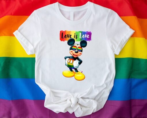 LGBTQ Ally Shirt, Funny Mickey LGBTQ Shirt,Trans Rights Shirt,Disney Gay Pride Shirt,Happy Mickey LGBTQ T-Shirt