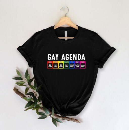 Gay Agenda Shirt, Funny LGBTQ Shirt, Gay Pride Shirt