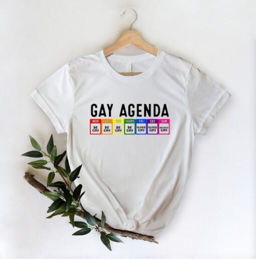 Gay Agenda Shirt, Funny LGBTQ Shirt, Gay Pride Shirt