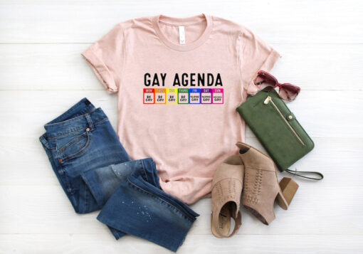 Gay Agenda Shirt, Funny LGBTQ Shirt, Gay Pride Shirt