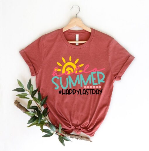 Last Day of School, Hello Summer Happy Last Day of School Shirts, End Of School Year, Goodbye School