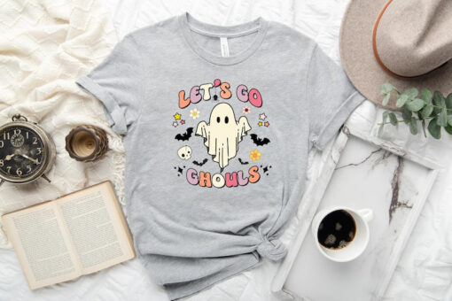 Let's Go Ghouls Shirt, Spooky Vibe T-Shirt, Halloween Shirt, Retro Halloween Shirt, Funny Halloween Shir