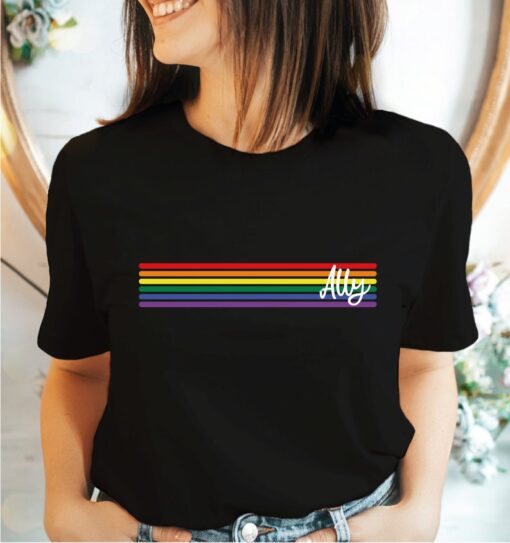 LGBTQ Ally Shirt, Pride Shirt For Ally, Rainbow Shirt, Pride Month Gift, Lesbian Pride Ally, Gay Pride Ally