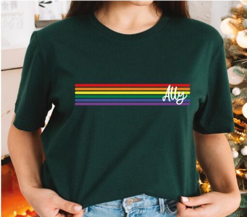 LGBTQ Ally Shirt, Pride Shirt For Ally, Rainbow Shirt, Pride Month Gift, Lesbian Pride Ally, Gay Pride Ally