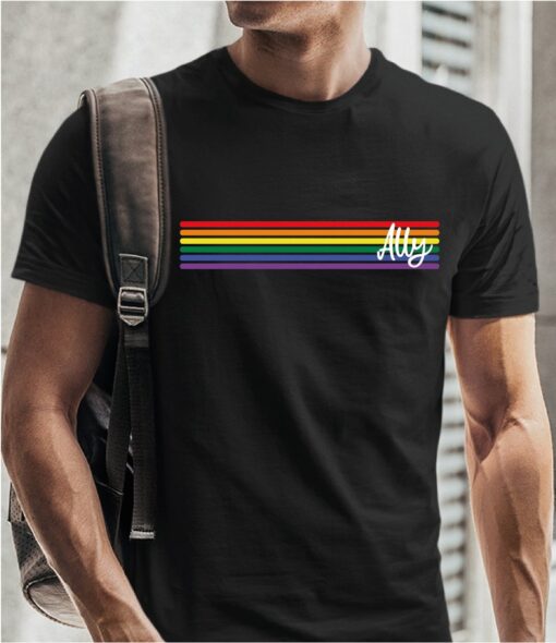 LGBTQ Ally Shirt, Pride Shirt For Ally, Rainbow Shirt, Pride Month Gift, Lesbian Pride Ally, Gay Pride Ally