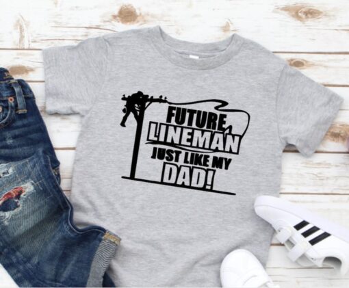 Lineman Dad Shirt, Future Lineman Like My Dad T-shirt, Toddler, Youth, Lineman Kids, Lineman kids t-shirt