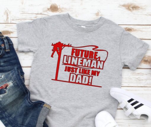 Lineman Dad Shirt, Future Lineman Like My Dad T-shirt, Toddler, Youth, Lineman Kids, Lineman kids t-shirt