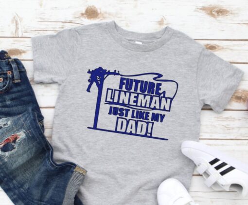 Lineman Dad Shirt, Future Lineman Like My Dad T-shirt, Toddler, Youth, Lineman Kids, Lineman kids t-shirt