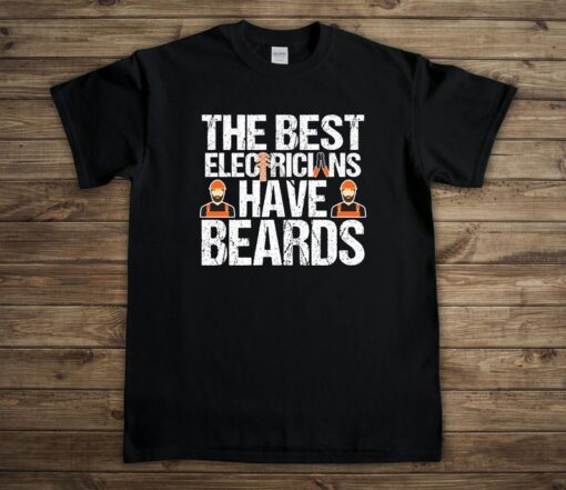 Lineman Dad, Facial Hair, Men With A Beard, Electrician Gifts, Lineworker Shirt, Dad With Beards Tee