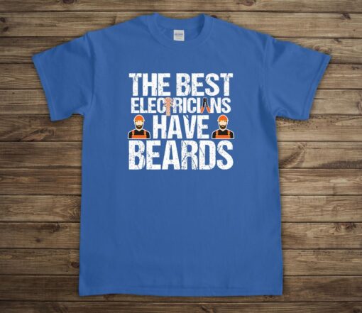 Lineman Dad, Facial Hair, Men With A Beard, Electrician Gifts, Lineworker Shirt, Dad With Beards Tee