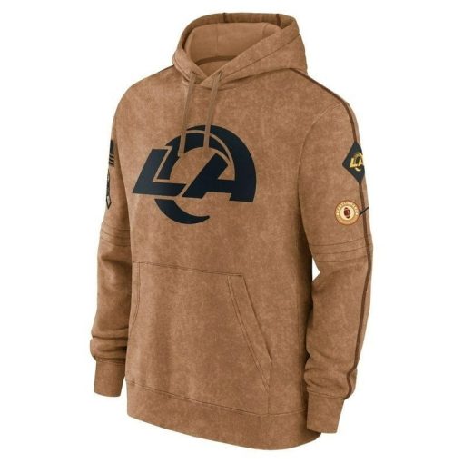 Men's Los Angeles Football Stitched Brown 2023 Hoodie