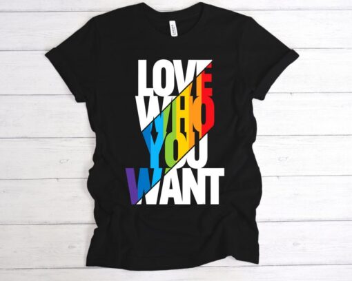 Love Who You Want Shirt, Love Wins, Equality Shirt, Love is Love, Cool Rainbow Shirt,LGBT Support, LGBTQ Shirt