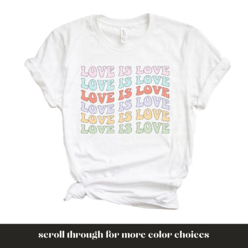 Love is Love Shirt, LGBT Shirts, Vintage Love Wins Graphic T-Shirt,LGBQT Pride Month