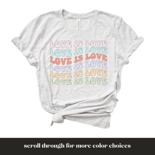 Love is Love Shirt, LGBT Shirts, Vintage Love Wins Graphic T-Shirt,LGBQT Pride Month