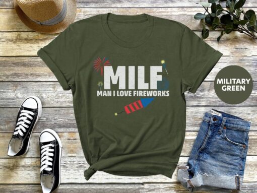 Fireworks Director Shirt, Funny MILF Shirt, Man I Love Fireworks Shirt