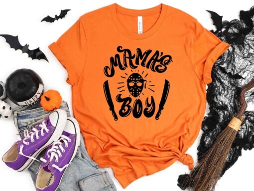 Mama's boy shirt, Halloween Mama's boy, Boys Halloween shirt, Fun Halloween tee, Trendy Halloween