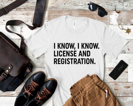 Mechanic Dad Shirt, License And Registration Funny Men's Tee - Shirt for Dad, Mechanic Dad, Racing Shirt